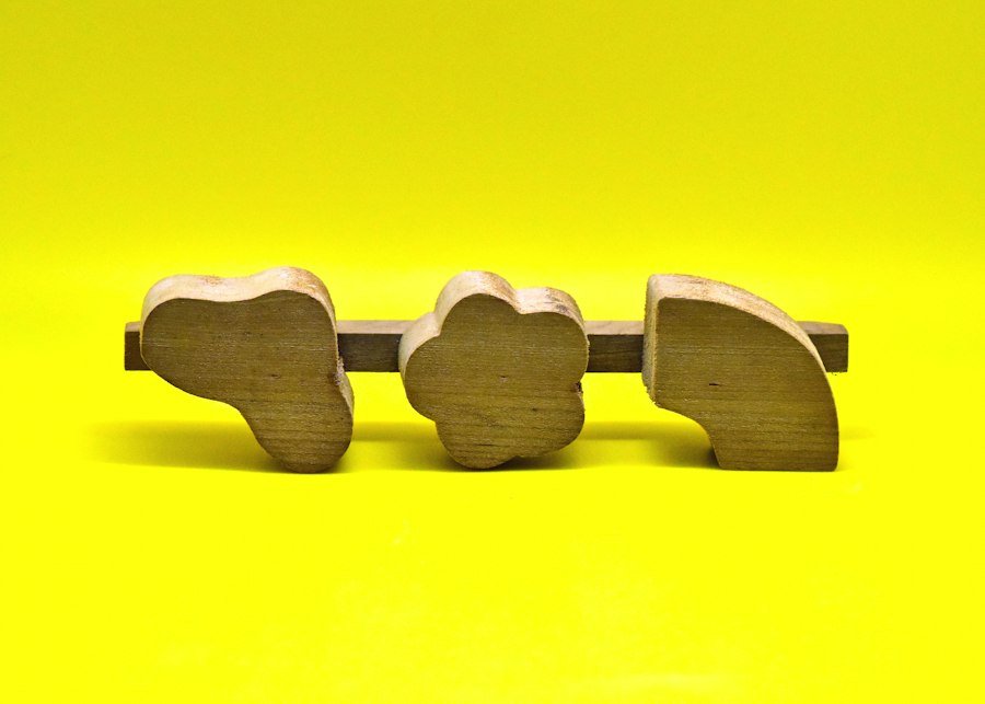 Éléphants en bois à empiler